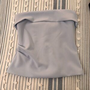 Babaton Soft Blue Strapless Top